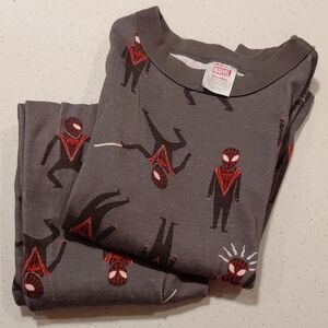 Marvel Gray Pajama Set with Red Spider-Man Design
